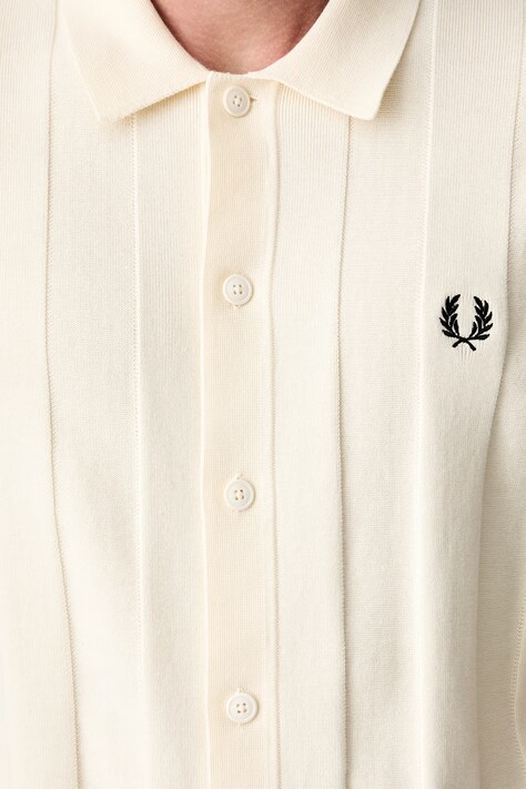 Fred Perry сорочка чоловіча бавовняна — SS26-KDM0TU, бежевий — фото 6