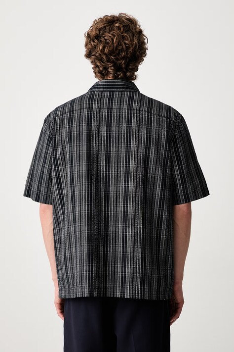Fred Perry сорочка чоловіча бавовняна — SS26-KDM0TZ, темно-синій — фото 3