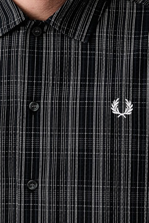 Fred Perry сорочка чоловіча бавовняна — SS26-KDM0TZ, темно-синій — фото 6
