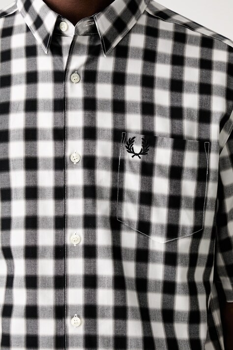 Fred Perry сорочка чоловіча бавовняна — SS26-KDM0U0, білий — фото 5