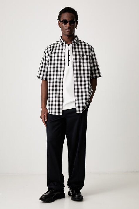 Fred Perry сорочка чоловіча бавовняна — SS26-KDM0U0, білий — фото 6