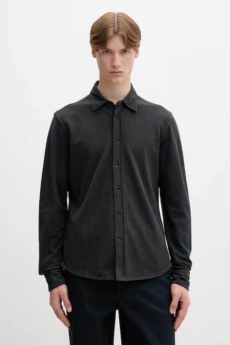 rag & bone koszula męska bawełniana szara gładka RF1926SS2TM