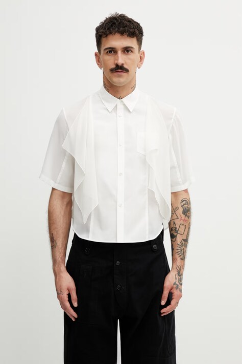 Undercover koszula męska biała gładka UP1F1405