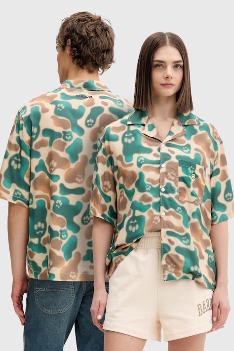 Barrow camicia in viscosa beige S6BWUASI113