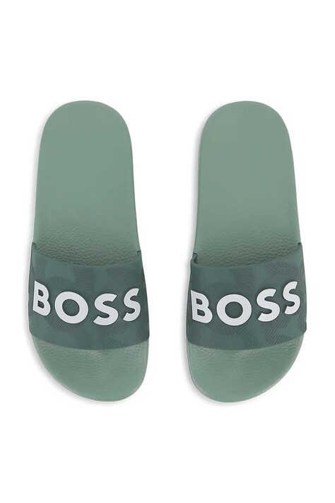 Дитячі шльопанці BOSS — SS26-KLB00H, зелений — фото 4