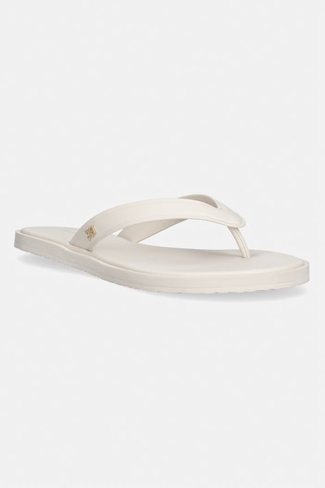 Tommy Hilfiger japonki damskie TH SCANDI PREMIUM SUMMER SANDAL beżowe FW0FW09206