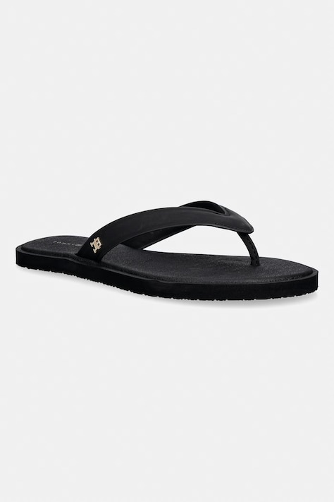 Tommy Hilfiger japonki damskie TH SCANDI PREMIUM SUMMER SANDAL czarne FW0FW09206