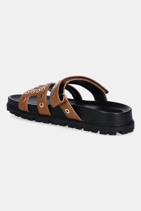 Шльопанці Guess FASHIE — SS26-KLD012, коричневий — фото 3