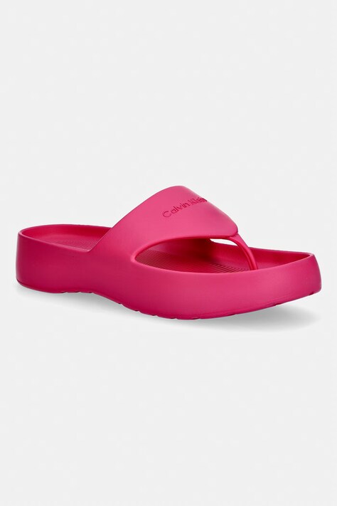Calvin Klein japonki damskie ONE PIECE EVA FLIP FLOP THONG różowe HW0HW02957