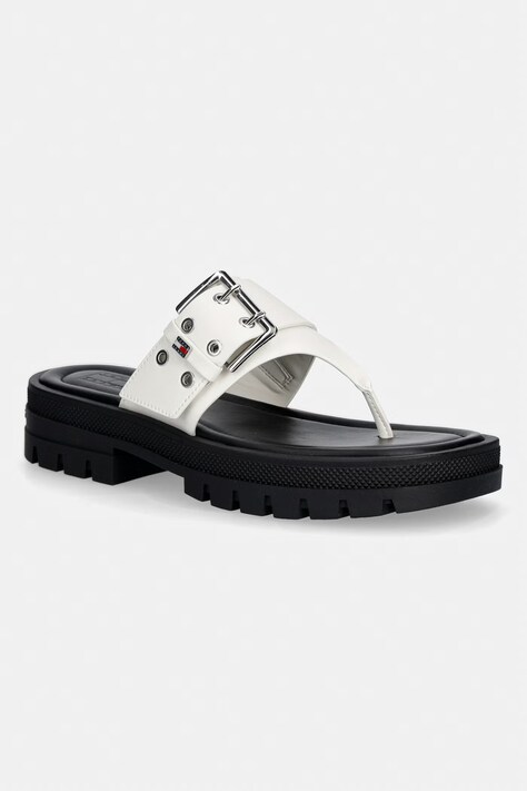 Tommy Jeans žabky dámské TJW BUCKLE SANDAL bílé EN0EN02948