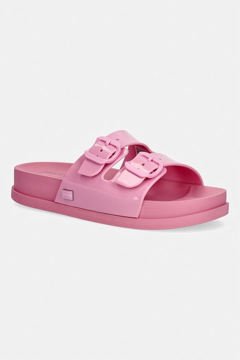 Tommy Jeans klapki damskie TJW COMFORT JELLY SLIDES różowe EN0EN02974