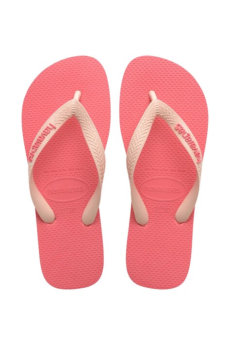 Havaianas klapki TOP LOGO POP UP damskie kolor różowy 4147522.7600