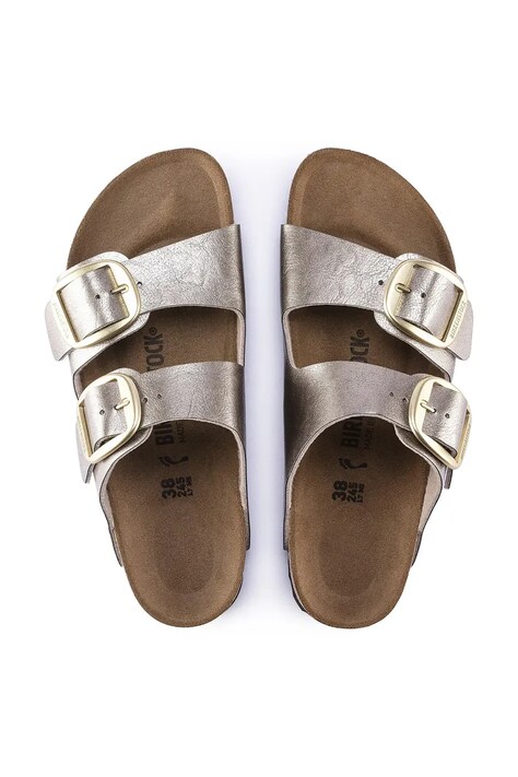 Birkenstock шльопанці жіночі Arizona Big Buckle — SS26-KLD03E, бежевий — фото 4