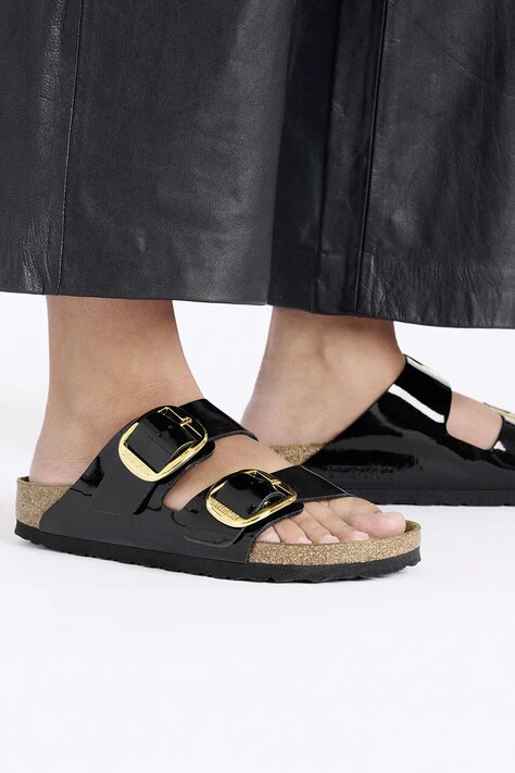 Birkenstock шльопанці жіночі Arizona Big Buckle — SS26-KLD03H, чорний — фото 7