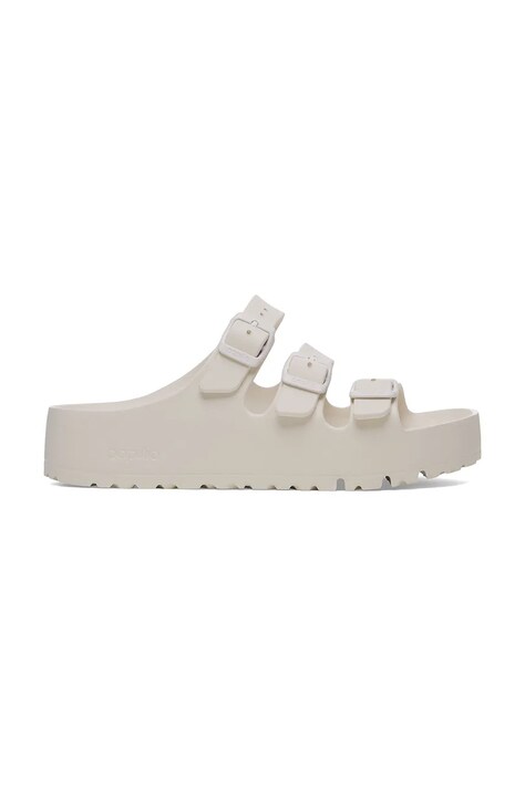 Birkenstock klapki Florida EVA damskie kolor beżowy na platformie 1029770
