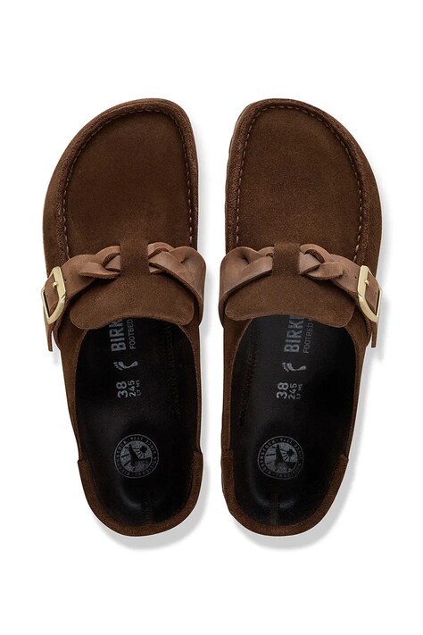 Birkenstock шльопанці мюлі жіночі замшеві Buckley — SS26-KLD04C, коричневий — фото 4