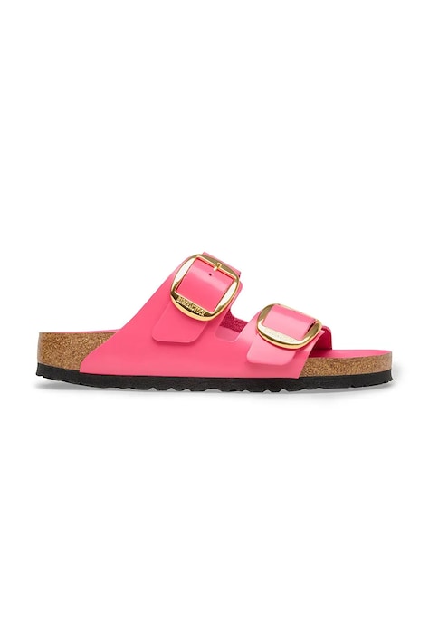 Birkenstock șlapi de piele Arizona Big Buckle culoarea roz, 1031856