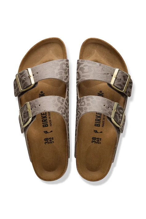 Birkenstock шльопанці на пласкому підборі жіночі — SS26-KLD05N, сірий — фото 5