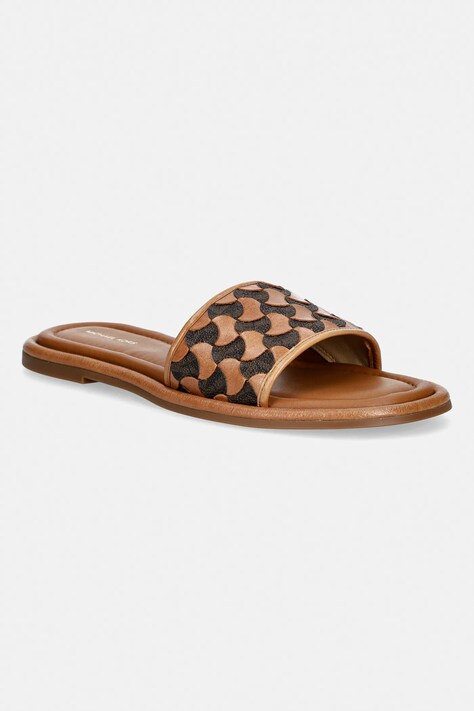 MICHAEL Michael Kors klapki Dana Slide damskie kolor brązowy 40R6DNFS1L.252