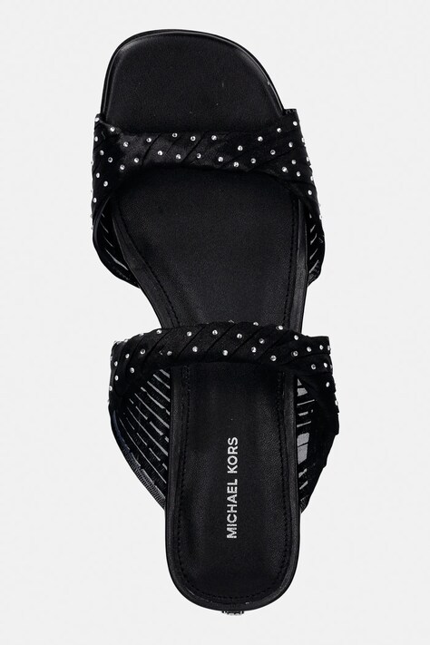 Шльопанці MICHAEL Michael Kors Kiana Flat Sandal — SS26-KLD068, чорний — фото 4