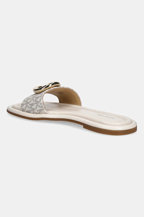 Шльопанці MICHAEL Michael Kors Milan Slide — SS26-KLD069, бежевий — фото 3
