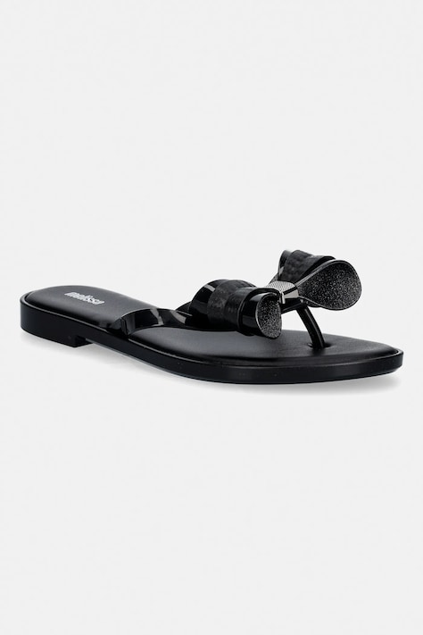 Παντόφλες Melissa MELISSA FLIP FLOP SLIM V AD χρώμα: μαύρο, M 35748 BQ487