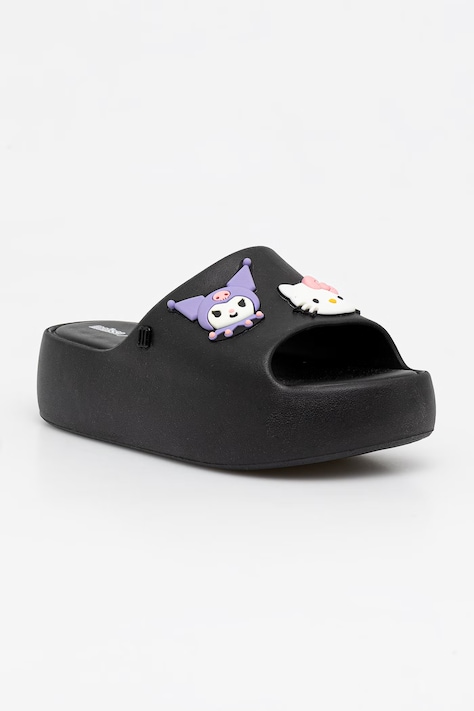 Παντόφλες Melissa MELISSA FREE PLATFORM SLIDE + HELLO χρώμα: μαύρο, M 37874 BS343