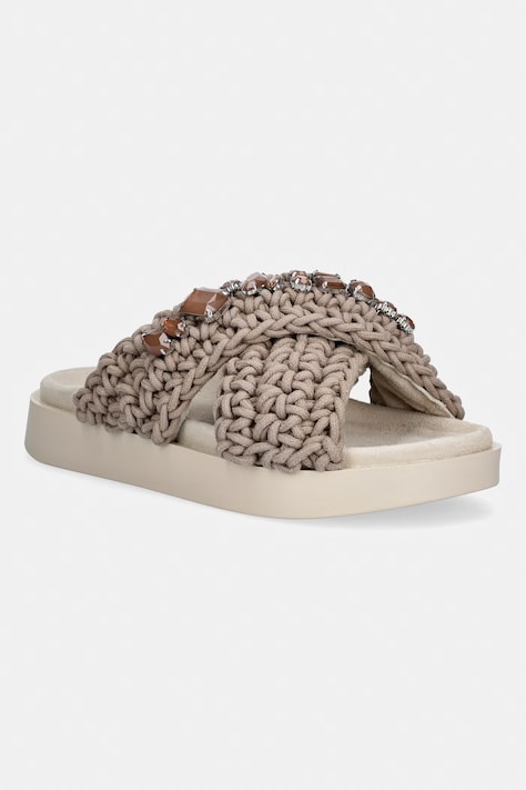 Inuikii klapki damskie Woven Stones beżowe 1004.003.0073.163