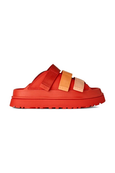 Παντόφλες UGG W Goldenglow Slide χρώμα: κόκκινο, 1167430.RDPP