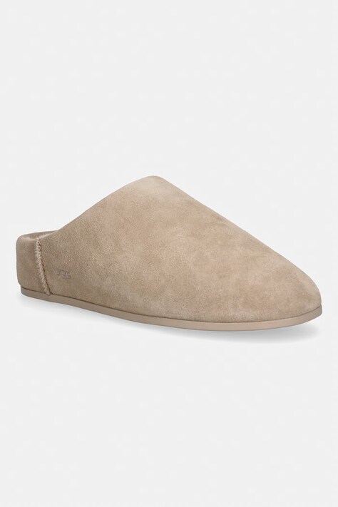 UGG kapcie zamszowe W Elea Slip-On kolor beżowy 1171390.SAN