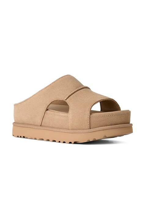 Замшеві шльопанці UGG W Goldenstar Hi Cutout Slide — фото 2