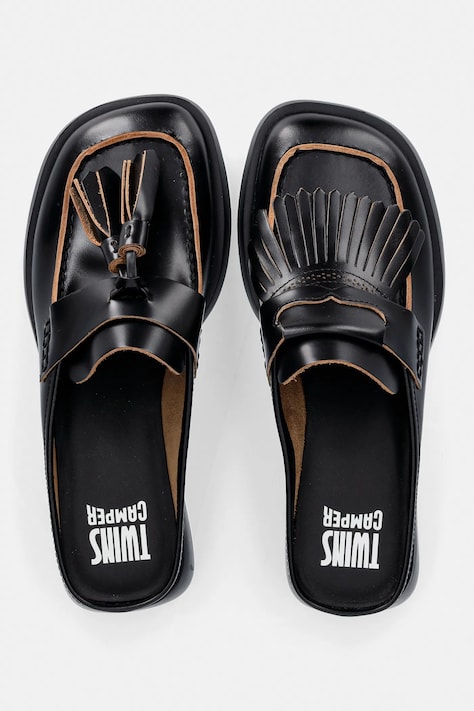 Camper klapki skórzane TWS damskie kolor czarny K201890-001