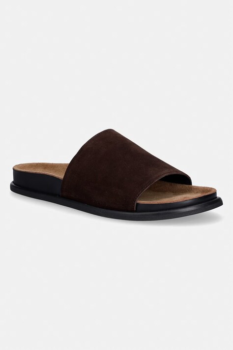 Vagabond Shoemakers klapki damskie zamszowe EFFIE brązowe 5922-440-31