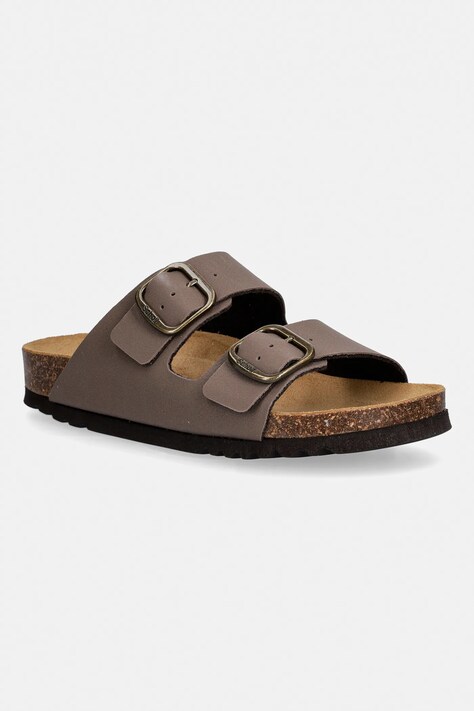 Scholl klapki JOSEPHINE damskie kolor brązowy F321671011