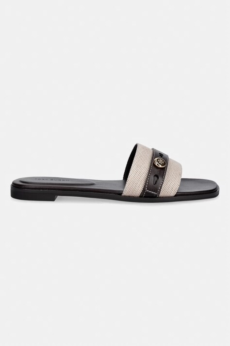 Tory Burch шльопанці на пласкому підборі жіночі Romy Slide — SS26-KLD0HM, коричневий — фото 2