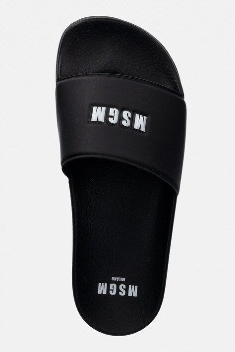 Шльопанці MSGM — SS26-KLD0MP, чорний — фото 4