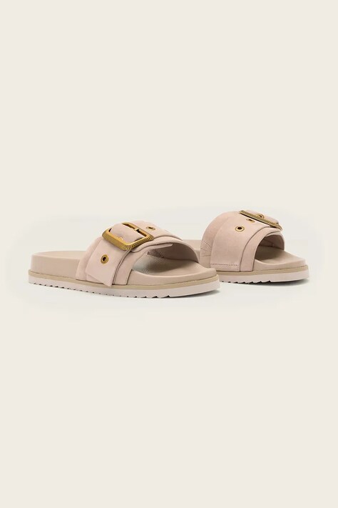Замшеві шльопанці AllSaints Ellie Western Sandal — SS26-KLD0MZ, рожевий — фото 2