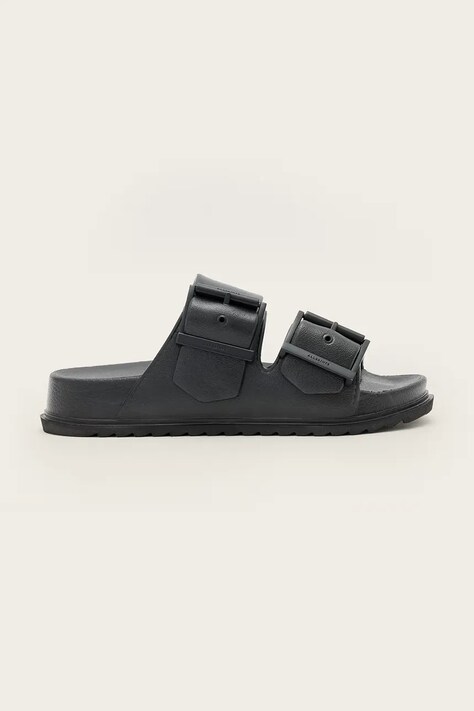 AllSaints klapki Sian Eva Sandal damskie kolor czarny W036FC