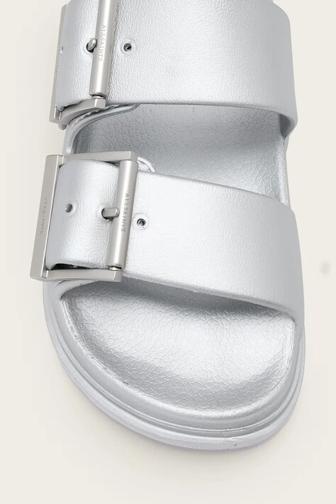 Шльопанці AllSaints Sian Eva Sandal — SS26-KLD0N3, срібний — фото 5