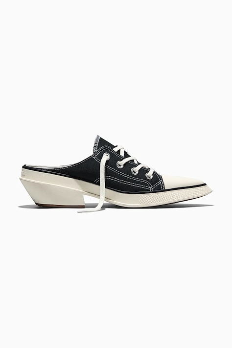 Šľapky Converse Chuck 70 De Luxe Pointed Mule čierna farba, na podpätku, A16060C