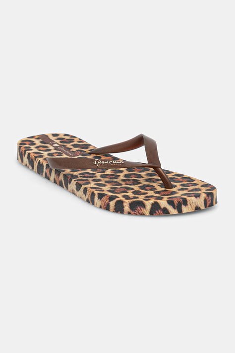 Ipanema japonki damskie ANIMAL PRINT brązowe 83846-BP653