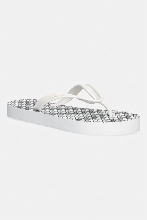 Japanke Armani Exchange boja: bijela, ravni potplat, XDQ010 XV700 MZ266