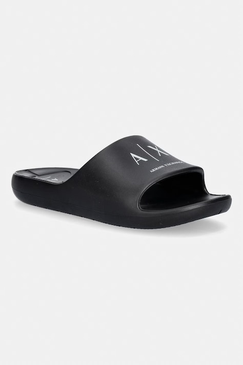 Armani Exchange klapki basenowe damskie czarne XW002845 AF23456 MC011