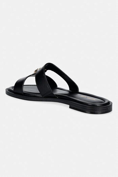 MICHAEL Michael Kors шльопанці жіночі шкіряні Erin Flat Sandal — SS26-KLD0UO, чорний — фото 3