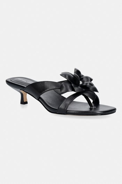 MICHAEL Michael Kors japonki damskie skórzane Jacie Kitten Sandal czarne 40S6JCMS3L.001