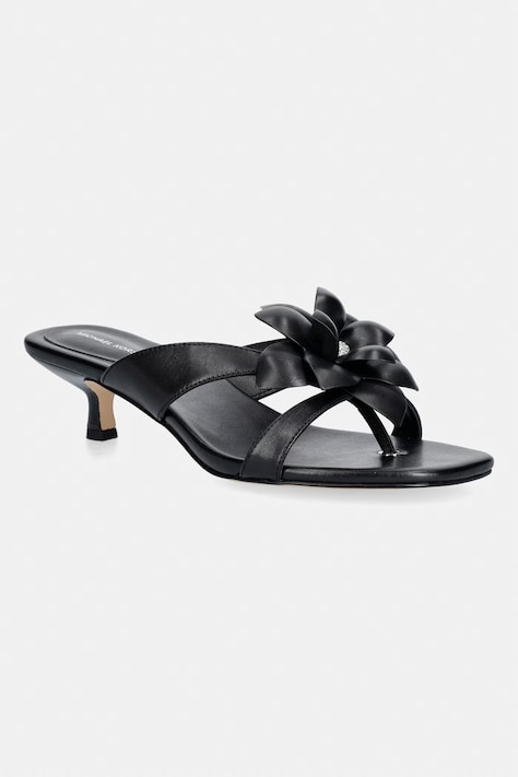 MICHAEL Michael Kors japonki damskie skórzane Jacie Kitten Sandal czarne 40S6JCMS3L.001