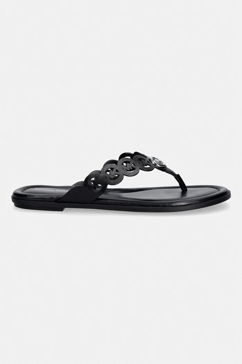 MICHAEL Michael Kors в'єтнамки жіночі шкіряні Janie Thong Sandal — SS26-KLD0UU, чорний — фото 2
