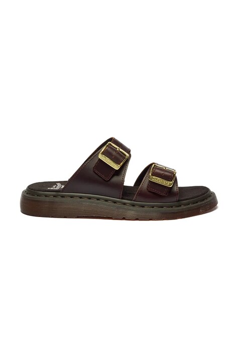Dr. Martens klapki damskie skórzane Josef brązowe DM42509200