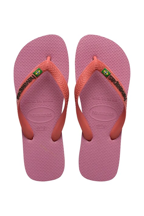 Havaianas japonke ženske BRASIL LOGO roza 4110850.1105