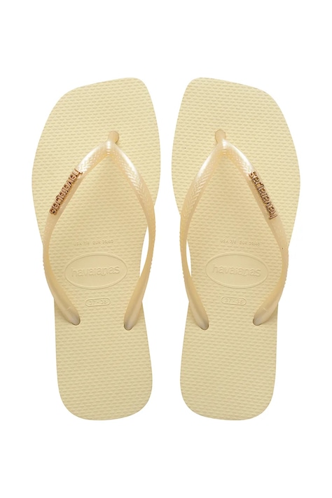 Havaianas Japanke za žene SLIM SQUARE LOGO METALLIC zlatne 4148257.9256